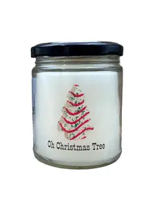 Little Christmas Tree Candle Debbie Cake 9oz Soy Blend Cute Christmas