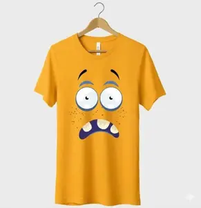 Funny Monster Face Graphic T-Shirt, Unisex Streetwear Tee, Cute Cartoon Style Shirt, Casual Outfit Essential #funnytee #graphictee #streetwear #cartoonstyle #casualwear