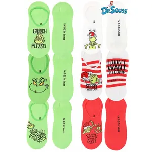 Dr. Seuss Grinch No-Show 6-Pack Socks