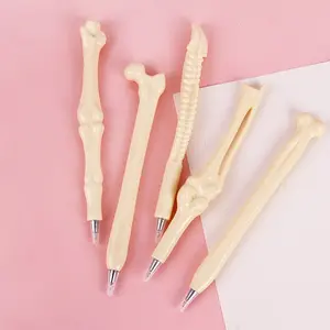 5pcs Creative Realistic Bone Shaped Ballpoint Pens, unique pens, Durable Metal Tips, Small Innovative Design, Compact Size, Perfect Gift for Nurses Doctors Awards Birthdays Holidays