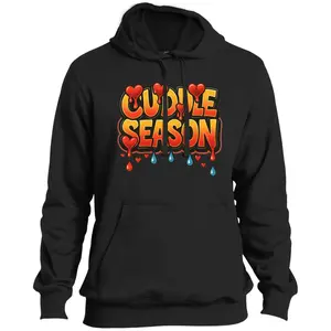 cod Men's Cuddle Season Pullover Hoodie Sweatshirt Tops - 9-oz 65% Cotton 35% Polyester Knit Fabric, Long Sleeve, Twill-taped Neck, Front Pouch Pocket, Dyed-to-match Drawcord, 3-panel Hood, Ring Accent, Sturdy Hem, Casual Style, Menswear, Longsleeves