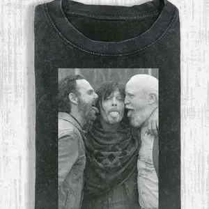 The Walking Dead Shirt, Daryl T-shirt, Rick Shirt, Walking Dead Merch, Vintage Movie Tee, Unisex Crew neck Tee