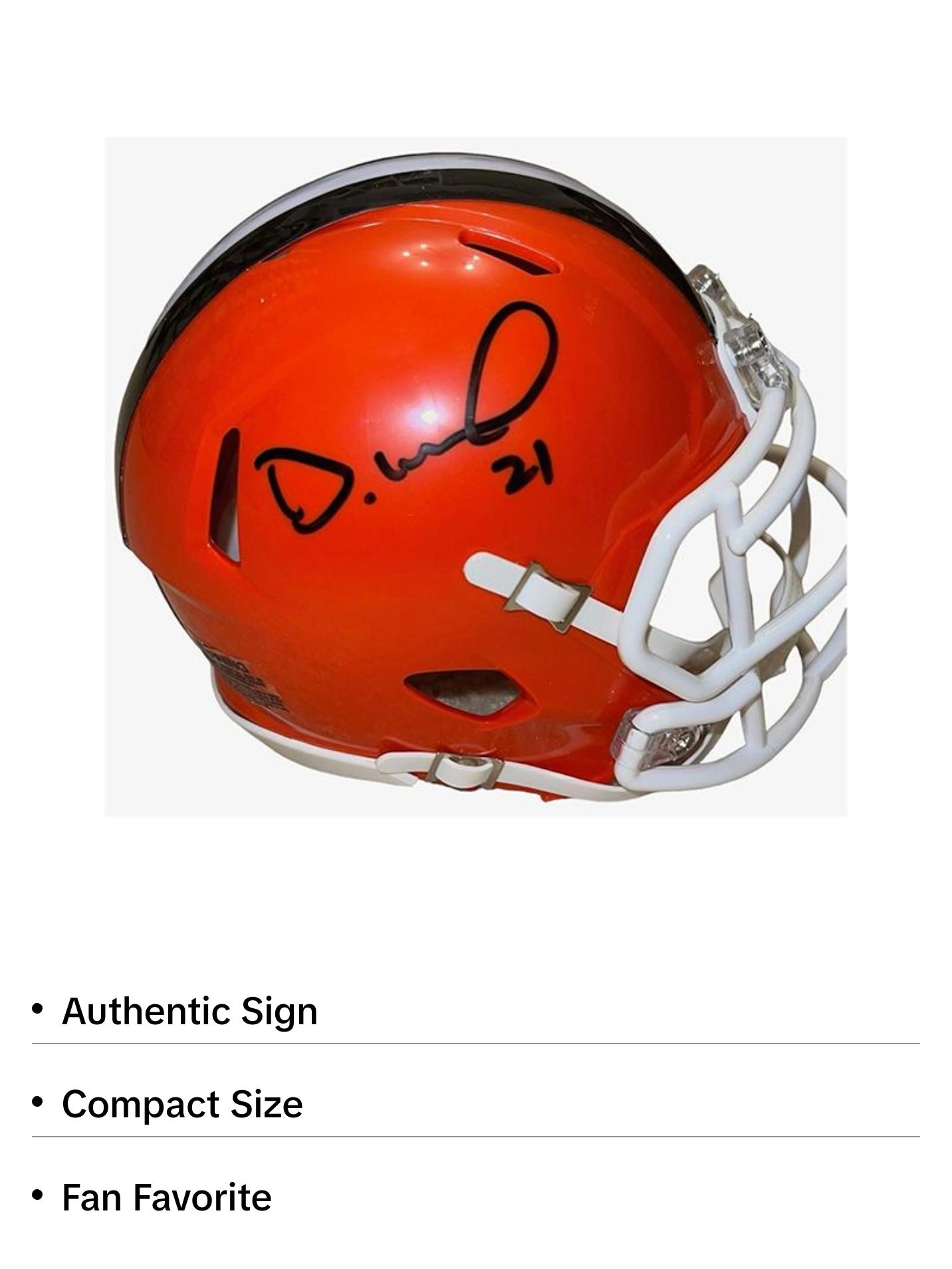 Denzel Ward Signed Cleveland Browns Mini Helmet JSA