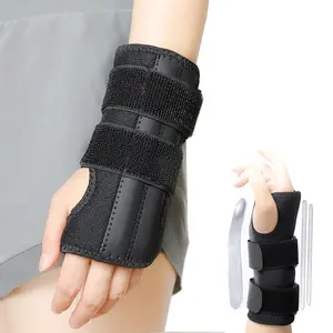 Carpal Tunnel Wrist Brace Support with 3 Straps and Metal Splint Stabilizer - Helps Relieve Tendinitis Arthritis Carpal Tunnel Pain - Reduces Recovery Time for Men Women
