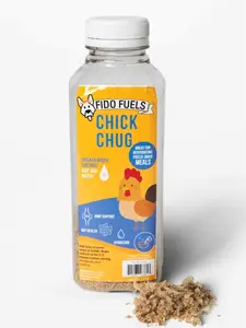 FIDO FUELS - Chick Chug Freeze Dried Bone Broth - Chicken-Based Nourishing Drink for Dogs  - USA Raised & Processed - Joint Support & Digestion Aid