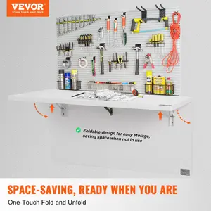 FlexDesk™ Wall-Mounted Folding Table