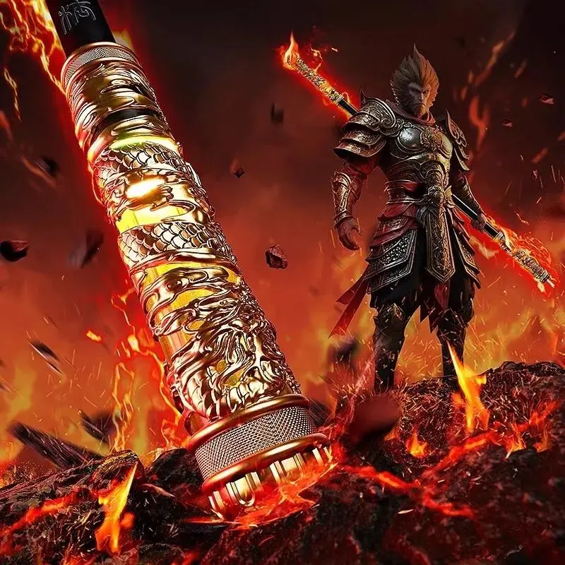 Monkey King Ruyi Golden Cudgel - Fun, Glowing, Interactive, Engaging Voice-Controlled Sword with Retractable Blade, Automatic Retraction for Boys (Toys & Hobbies, Sports & Outdoor Play, Toy Swords & Sabres)
