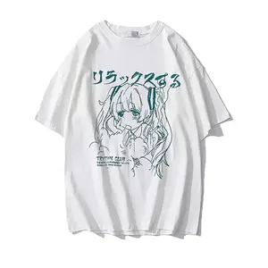 Y2K Japanese Harajuku Graphic T-Shirt | Oversized Anime Print Top for Casual Grunge & Kawaii Style | Soft Cotton Blend