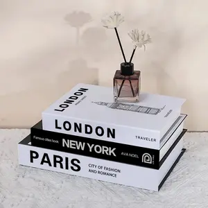 Beautiful Decorative Coffee Table Books, Fashionable Faux Fake Books for Home Bookshelf, Modern Room Decoration, Living Room Decor, Stackable Props, Set of 3