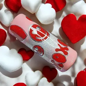 Valentine’s Day peak a boo epoxy tumbler.