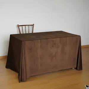 Vintage Velvet Tablecloth, Rectangular Dining Table Luxury Decorative Cover, Living Room Coffee Table Dustproof Cloth, Multiple Colors Available
