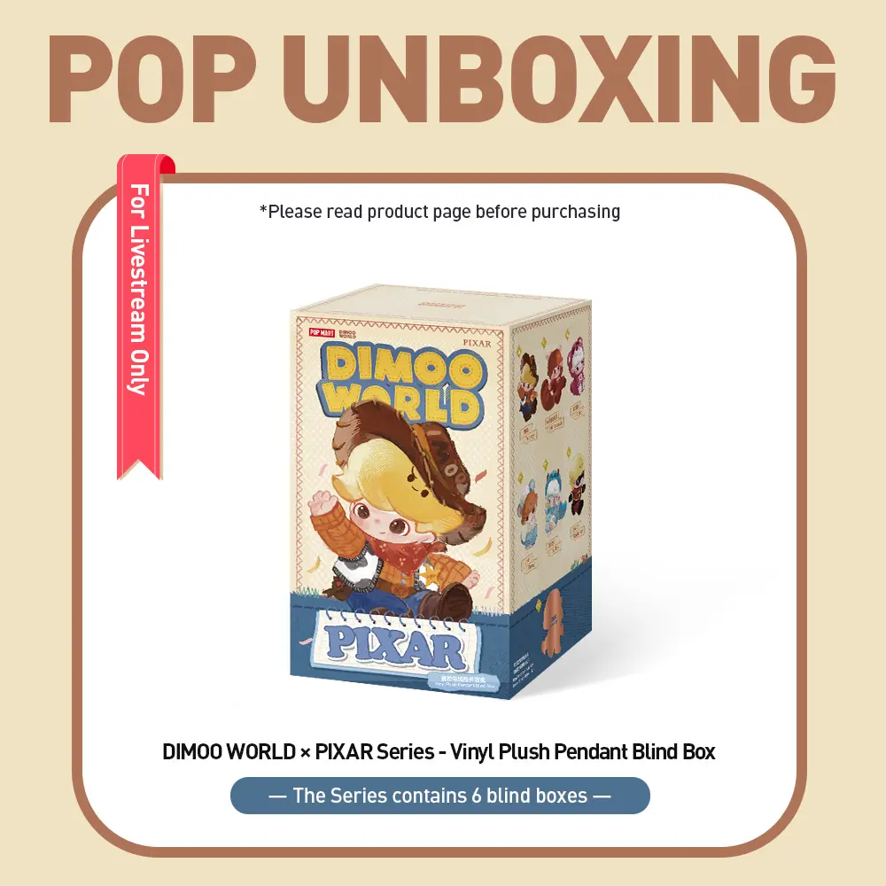 Unboxing-DIMOO WORLD × PIXAR Series - Vinyl Plush Pendant Blind Box-3.0 LABUBU Fun Toy