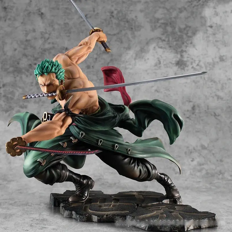 One Piece 10CM Figure Toys Anime GK Roronoa Zoro Three-blade Sa-maximum PVC Action Collection Figurine Model Dolls Gifts Kids, Model Collectible Figurine, Anime Manga