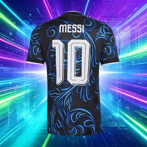 10# Messi 2026 Argentina Away Blue Short And Long Sleeve Soccer Jersey
