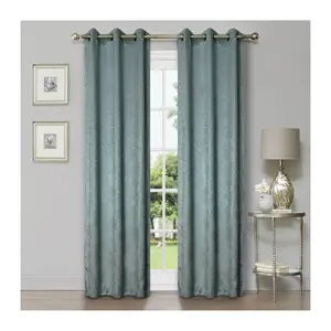 Superior Modern Geometric Waves Blackout Curtain Set, 42X108
