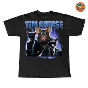 Tim Cheese Funny Dank Memes Tshirt, Brainrot Shirt, Inappropriate Tees, Gift for Men, Gift for Women, Crew Neck T-shirt, Trending T-shirt