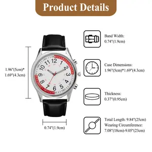 OIDEA 2-in-1 Versatile Multifunctional Fashion Analog Quartz Watch - Carabiner Clip-on Pocket Watch with Leather Wrist Strap, Pulse Rate Calculator for Men, Versatile Quartz Watches, Analog Quartz Watches