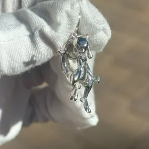 925 Sterling Silver Mewtwo Pendant