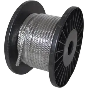 Shade Sail Accessories, Stainless Steel Wire Rope, 50' Small Roll, Shade Sail Hardware for Shade Sail Set-Up