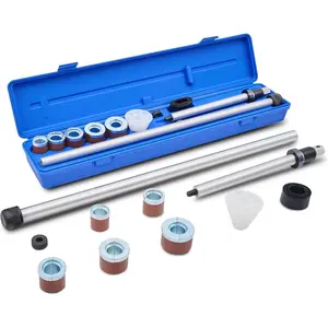 Motor Tech Cam Bearing Removal and Installation Tool Set |   Complete Camshaft Bearing Tool Kit with 1-1/8 to 2-2/3 Inch Adapters, Covers Most Domestic and Import Vehicles