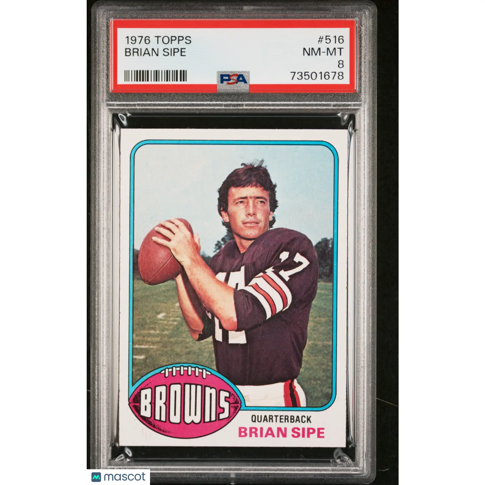Brian Sipe PSA 1976 Topps Football #516 8 73501678