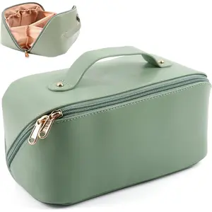 Large Capacity  Bag, Travel  Storage Bag with Handle, Portable Zipper  Bag Toiletry Bag Makeup Bag Large with Compartments for Women Girls