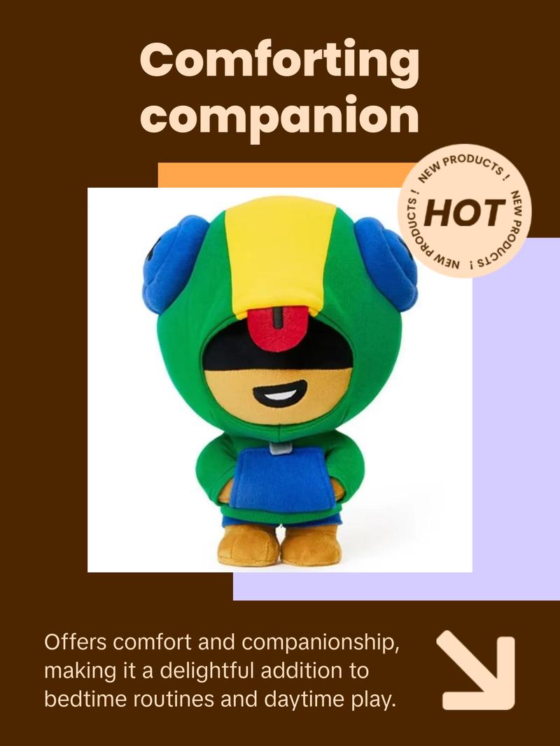 Brawl Stars Toy Stuffed Pillow Dolls l Game Characters for Children l Perfect Birthday Gift