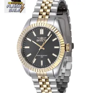 Invicta Ox Women's Watch - 504 Model, Water Resistant, Two-Tone Silver & Gold Bracelet, Analog Display, Casual Style