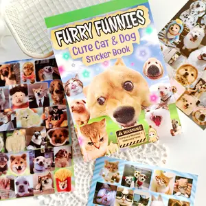 Furry Funnies Cute Cat & Dog Sticker Book 800+ Hilarious Stickers for Journaling Crafting 30 Sheets Rich Patterns Easy to Peel Unique Design