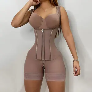 CurvyFaja 2-Layers Shapewear Bodysuit for Women Tummy Tuck Waist Belt Hip Compression Comfort Shapers CurvyFaja 2-Layers Shapewear Bodysuit for Women Tummy Tuck Waist Belt Hip Compression Comfort Shapers