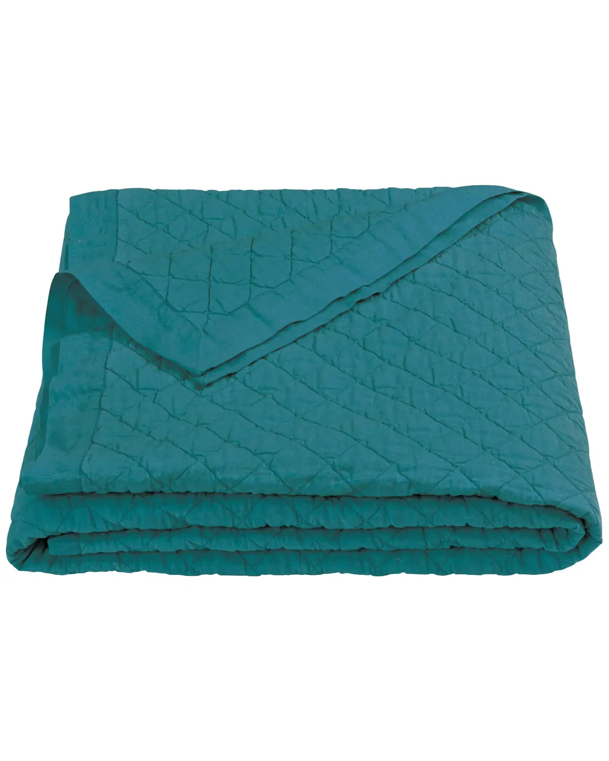 Hiend Accents Unisex Diamond Linen Full/Queen Size Quilt - Fb6100-Fq-Tq
