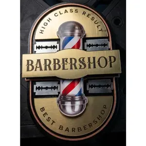 Custom Barbershop Mirror Sign – 10" x 15"