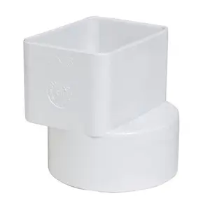 Plastic Trends P1923 2 x 3 x 3 in. Flush Downspout Adapter