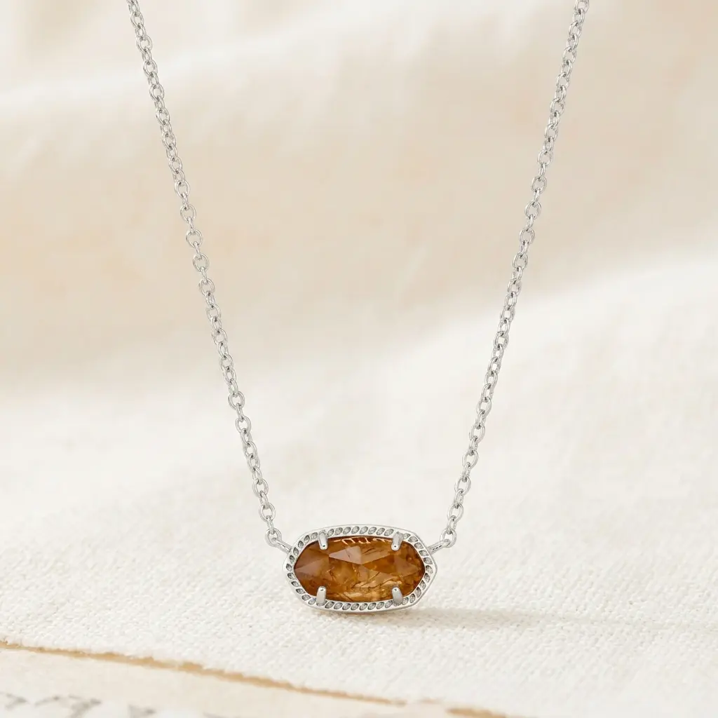 RHODIUM - ORANGE CITRINE
