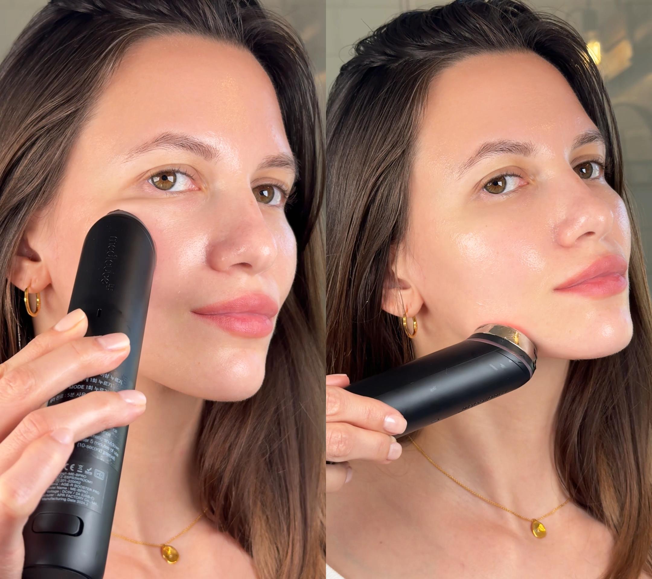 [medicube] AGE-R Booster Pro -  PINK (New) / Black ㅣKbeauty Viral Glass Glow Device for Glowy Glass Skin Facial Comfort