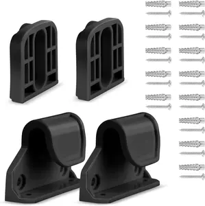 Retractable Baby Gate Replacement Parts, Original Hardware Set (Including 2 x Latchs + 2 x Brackets + 1 Set of Screws) for Retractable Gate