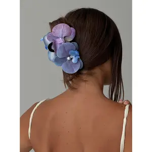 Calderra Orchid Hair Clips Purple