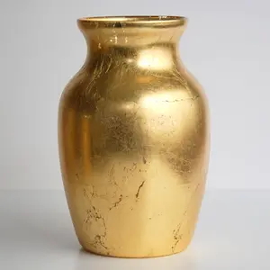 Red Pomegranate 1120-1 7 in. Gilt Flower Vase