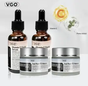 VGO Facial Essence and Cream, Hydrating Cream for All Skin Types, Suitable for Sensitive Skin, 92% Snail Mucin Filtrate - Skincare. restorative daily care Repair Serum Restore Radiance Moisture Moisturizer