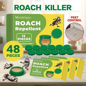 Indoor roach bait gel and trap, - 48 pieces, roach killer - home outdoor pest control dragonfly bug repellent bear spray advion cockroach
