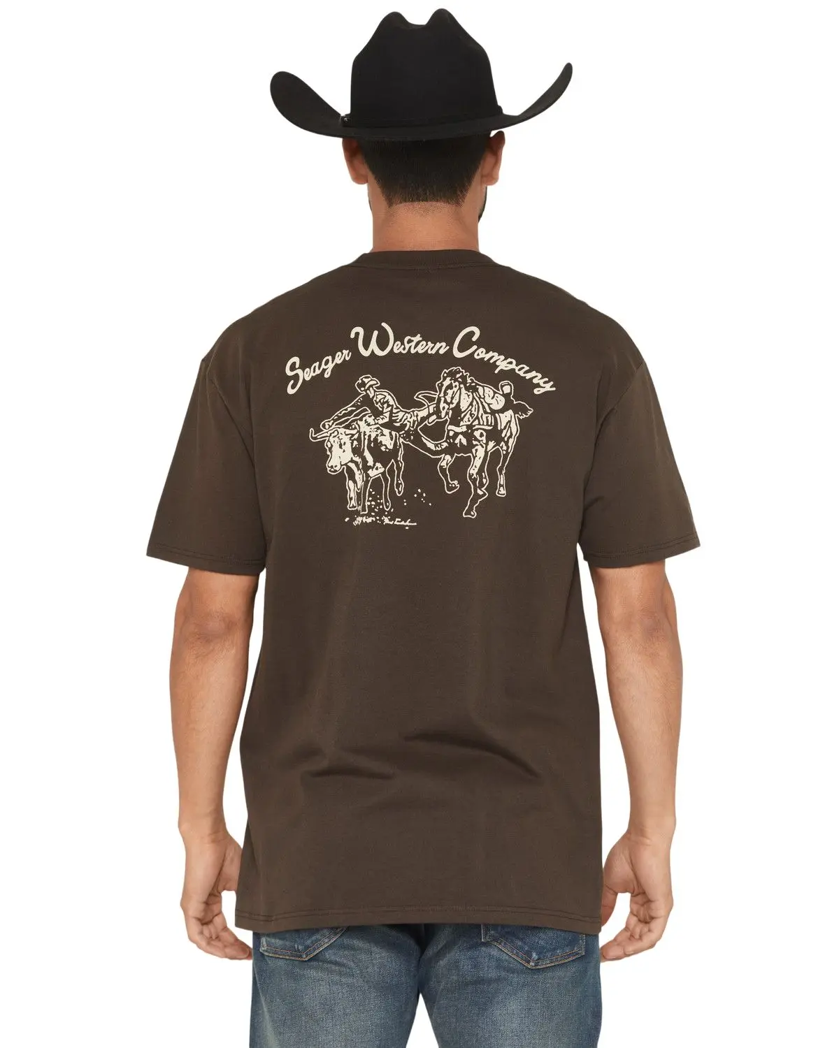 Seager Men's Men'S Los Rios Short Sleeve Graphic T-Shirt - Mtssp26losribrn