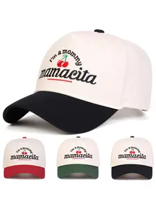 Mommy Mamacita Cherry Trucker Hat, Funny Hot Mom Hat for Women, Cute Mom Baseball Cap, Adjustable Vintage Two Tone Hat, MomTok Mom Life Gift