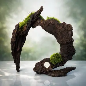 Small Aquarium Driftwood Ornaments Turtle Tank Hides Miniature Rockeries Micro-Landscape Decor Stream Tank Basking Platforms Root-Scape Aquascaping Designs