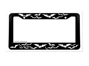Bats Flying Goth Halloween Spooky Horror Vampire V01 License Plate Frame, Car Accessories