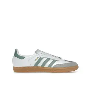 adidas Kid's Samba OG Cloud White Silver Green, from StockX