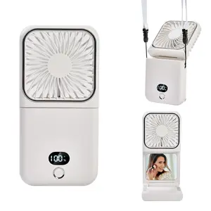YOYOWAY Small Handheld Spray Fan, Four-Speed Wind Humidification, Hydration Fan, Summer Cooling Artifact, USB Charging, Portable Cool Mist Maker,  Makeup mirror Rechargeable Cooling Fan