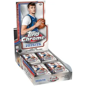 2025/26 Topps Chrome Basketball Hobby Box (1 Auto) Flagg or Lebron Auto???