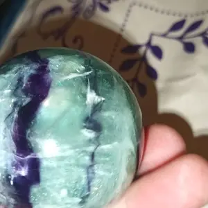 feather flourite sphere