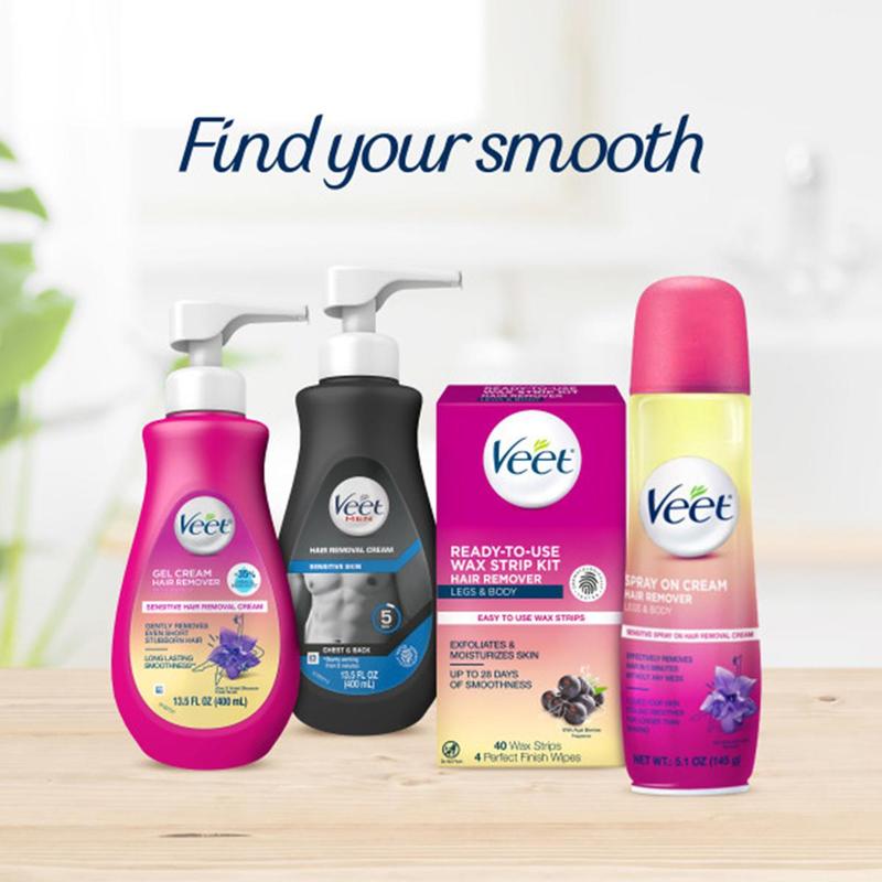 Veet Sensitive Skin Formula with Aloe Vera and Vitamin E, Dermatologically Tested Hair Removal Gel Cream 13.5 Fl Oz. for Legs & Body