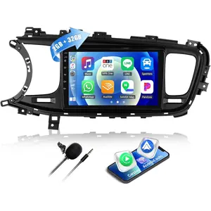 2G+32G Android 15 Car Stereo Radio for KIA Optima K5 2011 2012 2013 2014 2015 with Wireless Apple Carplay and Android Auto 9" Touchscreen Radio with GPS Navigation Bluetooth WiFi FM/RDS Headunit